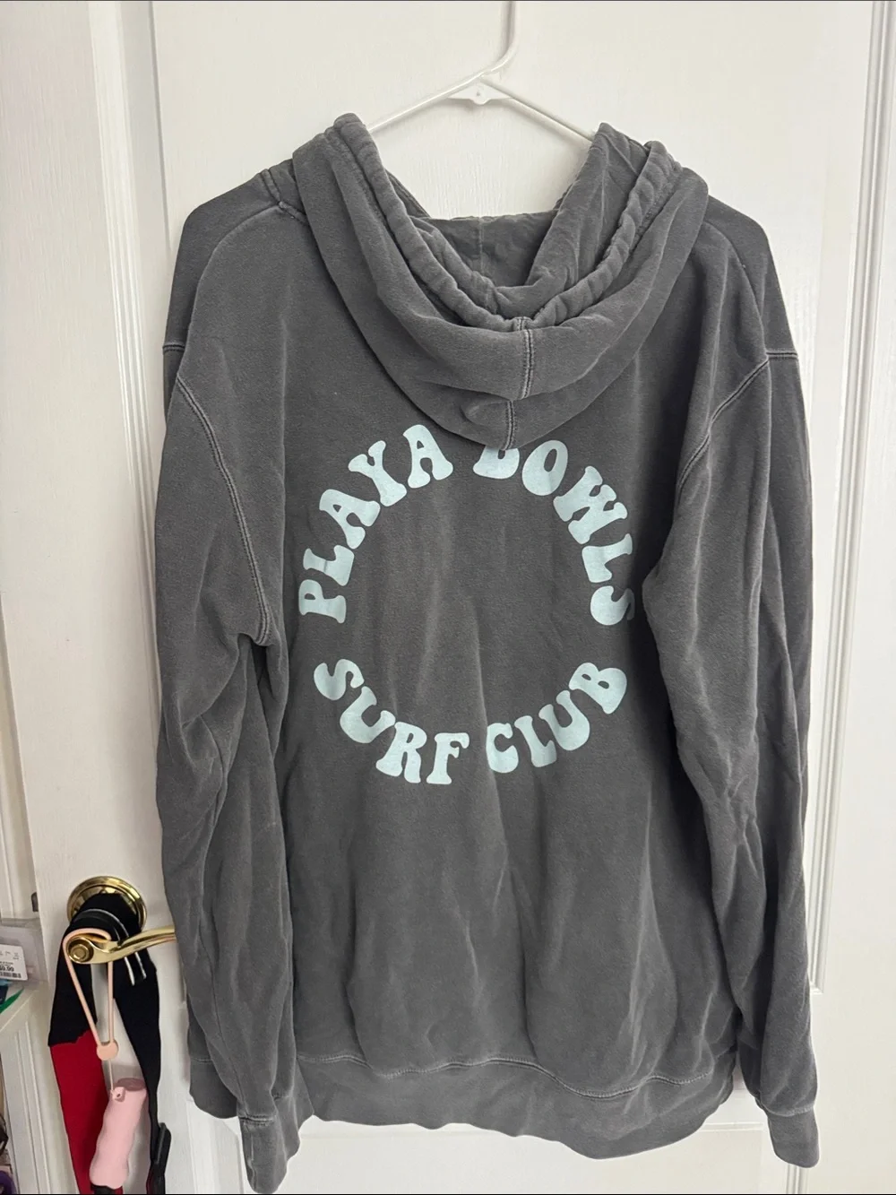 Charcoal Hooded Sweatshirt - Men's Casual Pullover - Picture 4 of 4